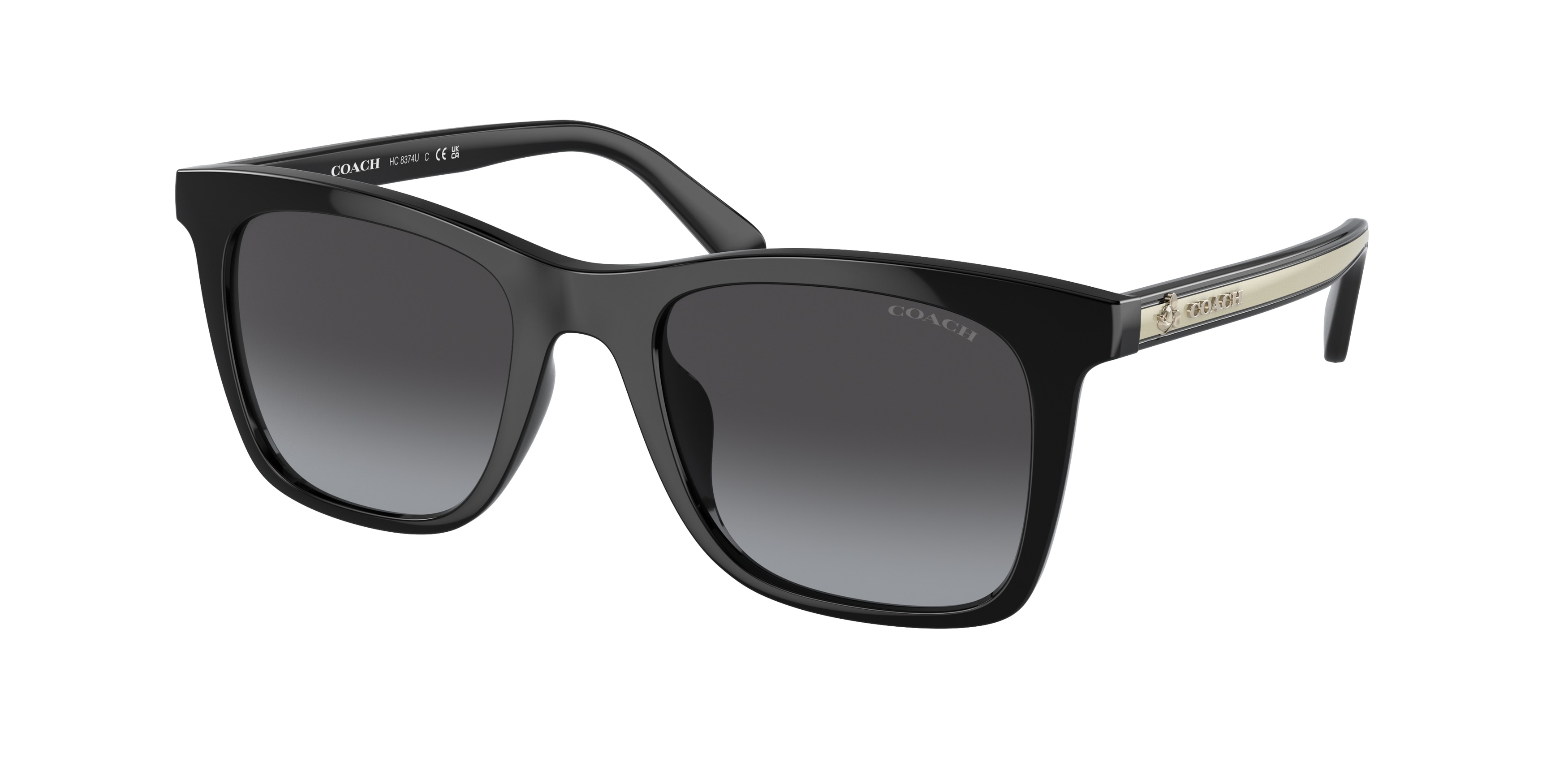 Coach HC8374U CH561 50028G Gafas De Sol Para Mujer Negras-image
